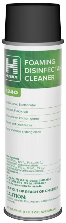 Husky 1240 Foaming Disinfectant Cleaner